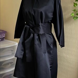 Beautiful Simply Vera black shiny dress coat
